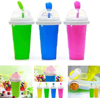 350 ml бързо замразени смутита Durable Slush Ice Cream Maker Squeeze Slush Quick Cooling Cup Бутилка за млечен шейк Чаша за смутита