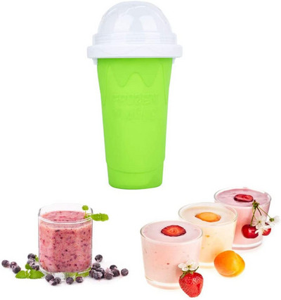 350 ml Greitai užšaldyti kokteiliai Patvarūs Slush ledų gaminimo aparatas Squeeze Slush greito aušinimo puodelis Milkshake buteliuko kokteilių puodelis