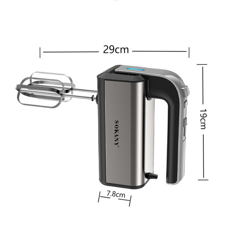 Mixer electric de alimentare cu putere mare de 800W Blender de aluat Blender de ouă Bată în spirală Mixer de smântână pentru ustensile de gătit de bucătărie de uz casnic