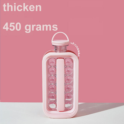 Jéggolyó készítő vízforraló Tritán szilikon jégkocka forma Kreatív jégpalack whiskys koktélbár jégeszköz 2 az 1-ben kockatálcás konyha