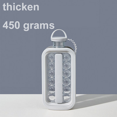 Jéggolyó készítő vízforraló Tritán szilikon jégkocka forma Kreatív jégpalack whiskys koktélbár jégeszköz 2 az 1-ben kockatálcás konyha