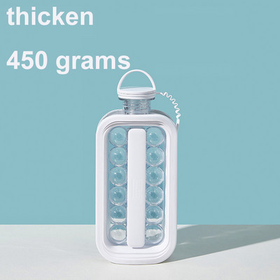 Jéggolyó készítő vízforraló Tritán szilikon jégkocka forma Kreatív jégpalack whiskys koktélbár jégeszköz 2 az 1-ben kockatálcás konyha