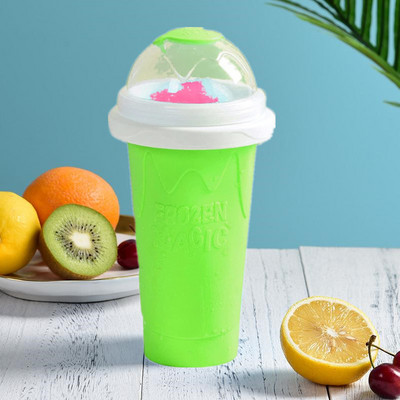 Greitai užšaldytas slydimo puodelis Kūrybinis „pasidaryk pats“ naminis „Slushie“ puodelis greitai auštantis ledų butelis pieno kokteiliams, kokteiliams.