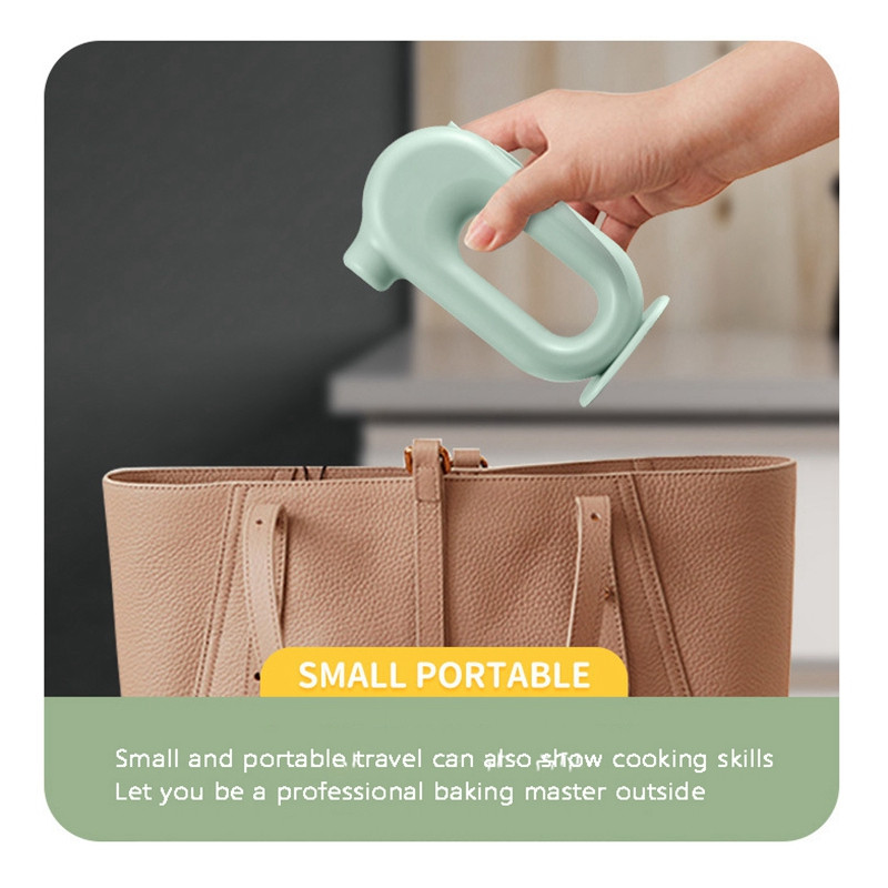 Un set tel electric reîncărcabil de uz casnic mic unt tel automat pentru prăjituri mini mixer portabil de bucătărie verde