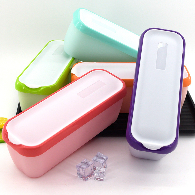 Instrument pentru înghețată Cutie pentru depozitarea alimentelor Cutie mare dreptunghiulară pentru înghețată Cutie pentru înghețată cu fundul antiderapant Cutie pentru înghețată de casă Depozitare frigider