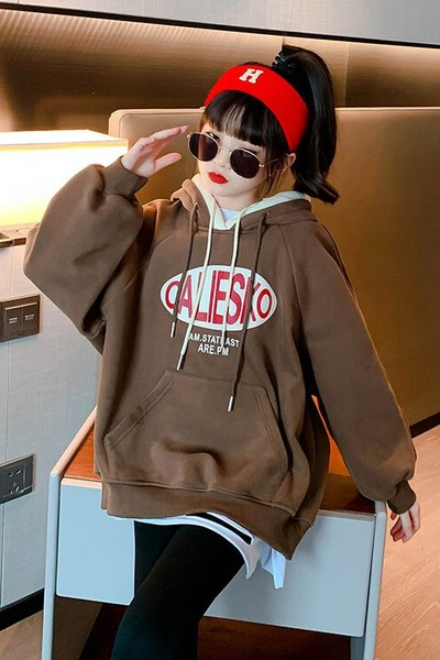 Hanorac cu glugă de toamnă pentru copii