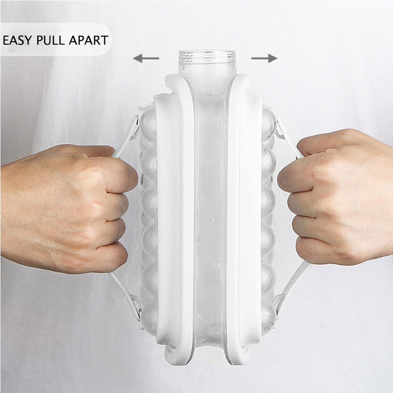 2 viename ledo kubelių gaminimo mašina ledo vandens butelis lauko sportui nešiojamas vandens butelis silikoninis strypas garbanojimo ledo gaminimo įrankis virtuvės įtaisui