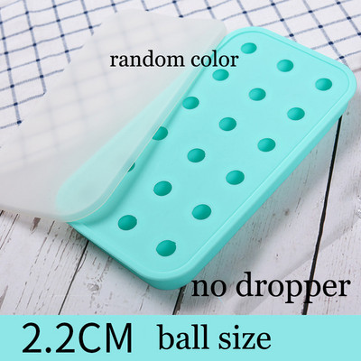 18 lyukú 3D mini golyós szilikon jégforma tetővel kerek csokoládé fondant formák tortadíszítő eszközök bár whisky jégkocka tálca