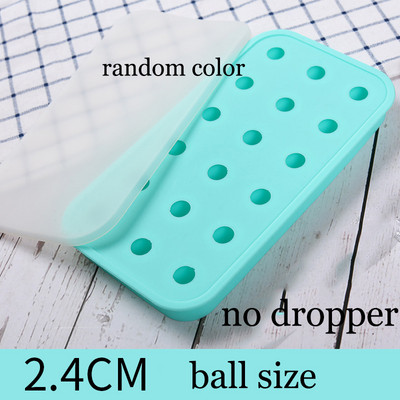 18 lyukú 3D mini golyós szilikon jégforma tetővel kerek csokoládé fondant formák tortadíszítő eszközök bár whisky jégkocka tálca