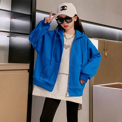 Hanorac casual pentru copii cu gluga in trei culori