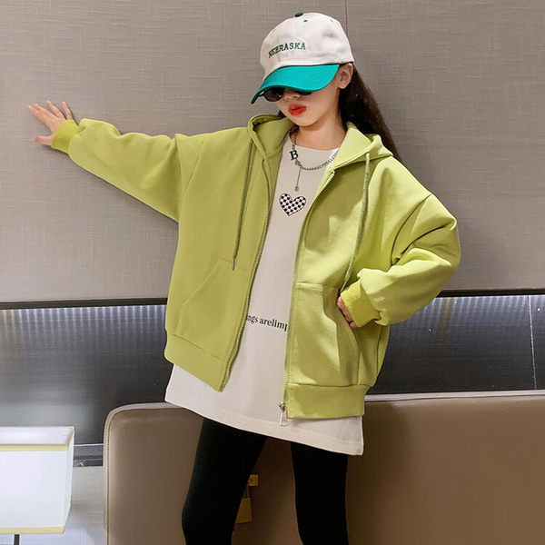 Hanorac casual pentru copii cu gluga in trei culori