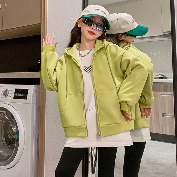 Hanorac casual pentru copii cu gluga in trei culori