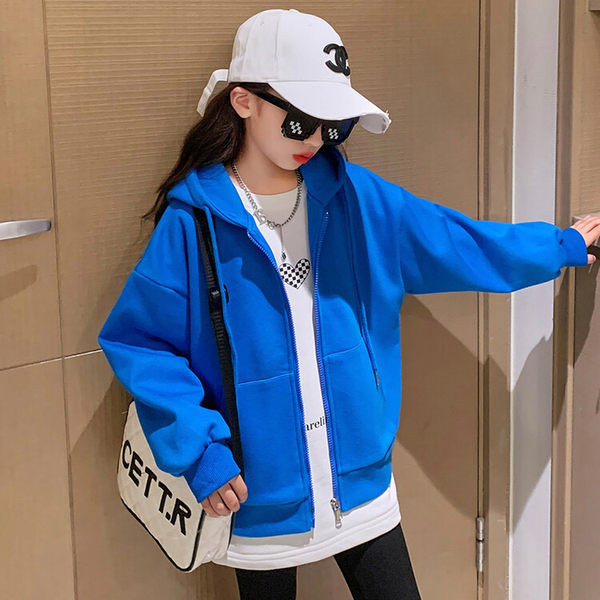 Hanorac casual pentru copii cu gluga in trei culori