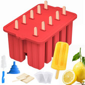 Silikonski kalup za sladoled sa štapićem za sladoled Posuda za kocke leda Kućna kuhinja Višenamjenski kalup za pečenje Zamrzivač Voćni sok Ice Pop