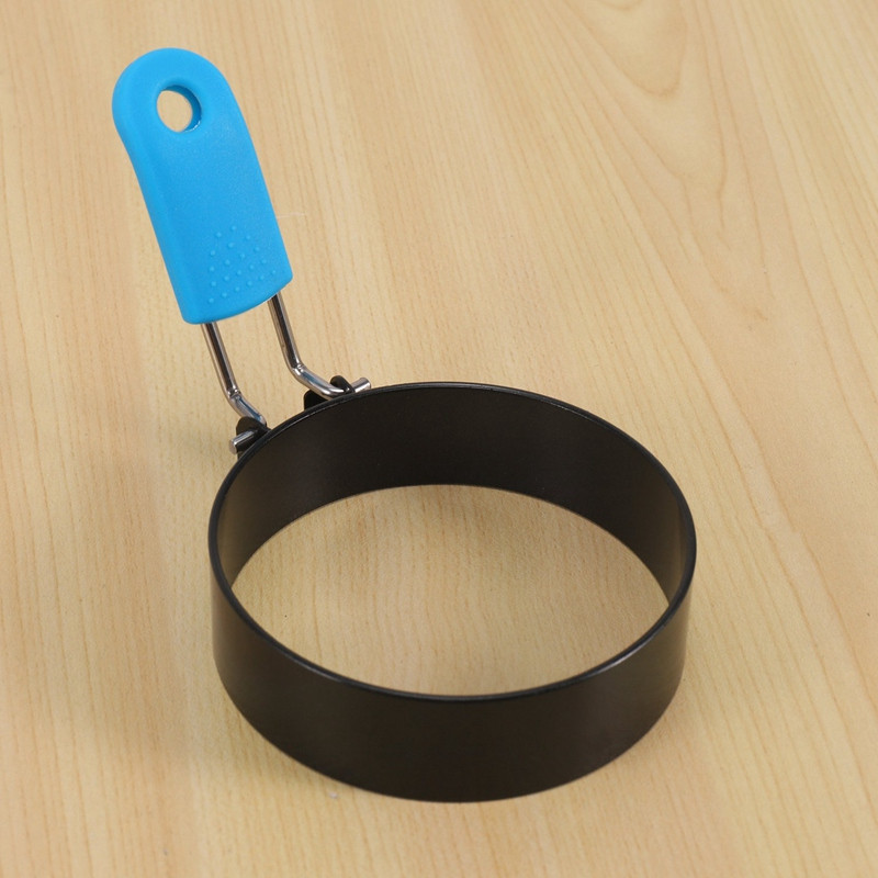 Promocija! Prstenovi za jaja, 4 pakiranja prstenova za kuhanje jaja od nehrđajućeg čelika s drškom protiv opekotina, kalup za palačinke za prženje jaja