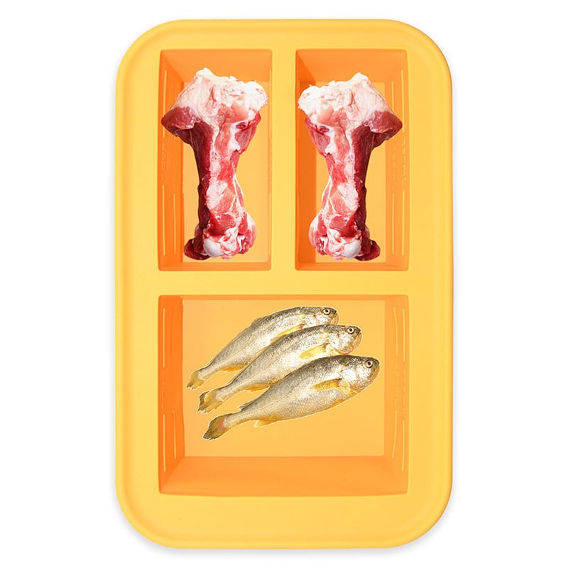 Depozitare supă Tavă pentru gheață Congelator Tavă pentru supă din silicon Cuburi Tavă de congelare pentru supă din silicon foarte mare cu capac