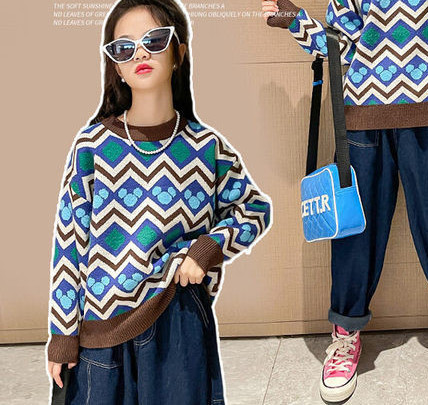 Pulover de toamna cu maneca lunga pentru fete