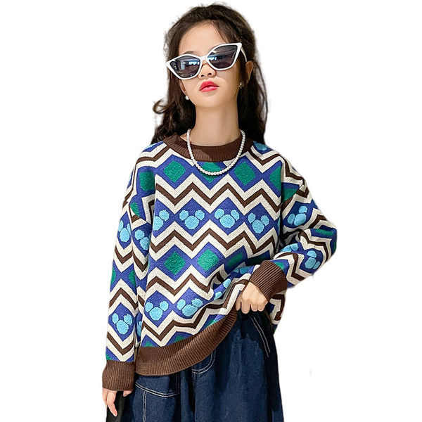 Pulover de toamna cu maneca lunga pentru fete