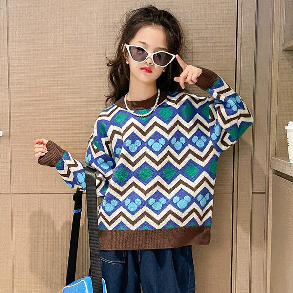 Pulover de toamna cu maneca lunga pentru fete