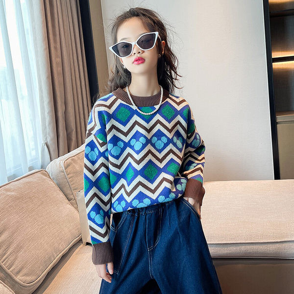 Pulover de toamna cu maneca lunga pentru fete