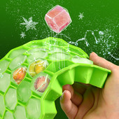 Producător de cuburi de gheață cu fagure de miere Formă pentru cuburi de gheață din silicon pentru Cocktail Whisky Producător de cuburi de gheață detașabil Accesorii de bucătărie din silicon