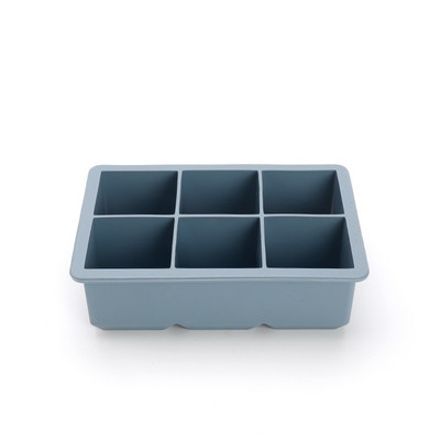 Didelio dydžio 6 ląstelių ledo rutuliukų formelės silikoninės ledo kubelių padėklai viskio ledo kamuoliukų formavimo aparatas 6 silikoninių formelių gamintojas vakarėliui skirto ledo formelės