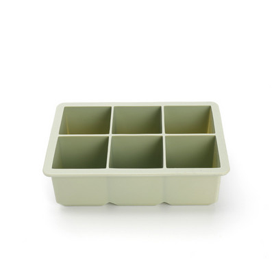 Didelio dydžio 6 ląstelių ledo rutuliukų formelės silikoninės ledo kubelių padėklai viskio ledo kamuoliukų formavimo aparatas 6 silikoninių formelių gamintojas vakarėliui skirto ledo formelės