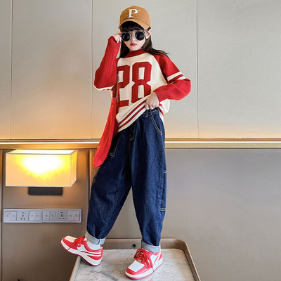 Bluza casual pentru copii cu maneca lunga pentru fete