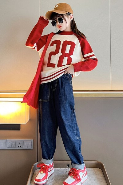 Bluza casual pentru copii cu maneca lunga pentru fete