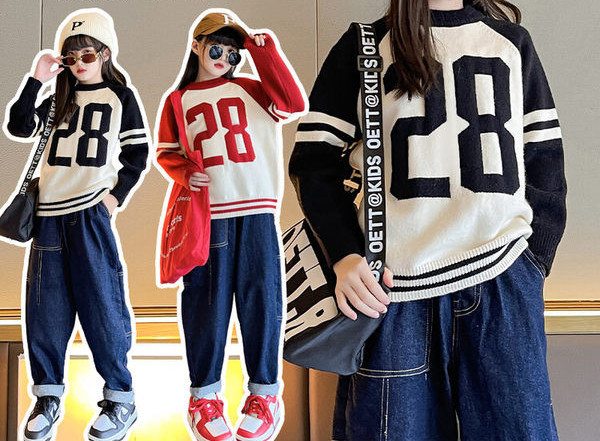 Bluza casual pentru copii cu maneca lunga pentru fete