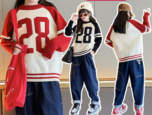 Bluza casual pentru copii cu maneca lunga pentru fete