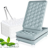 Okrugli pladanj za led od 2 KOM, kalup za izradu ledenih kuglica za zamrzivač, mini krug za kalup za ledene kockice za izradu leda za hlađenje koktela.