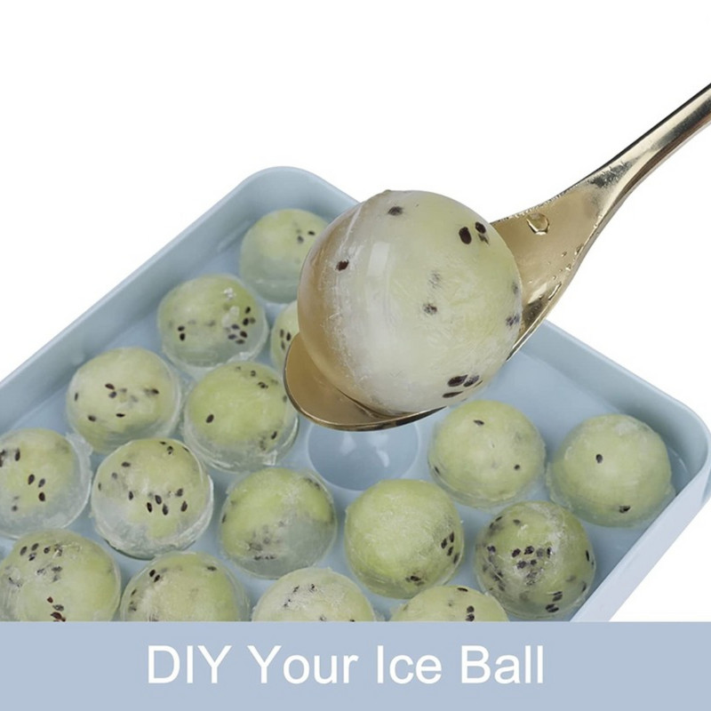 Okrugli pladanj za led od 2 KOM, kalup za izradu ledenih kuglica za zamrzivač, mini krug za kalup za ledene kockice za izradu leda za hlađenje koktela.