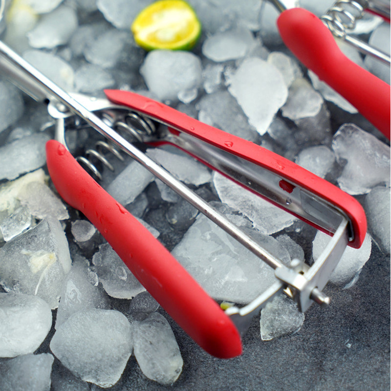 ZK30 Set de culețe pentru prăjituri Cuve pentru înghețată din oțel inoxidabil 18/8 cu mâner de cauciuc antiderapant.