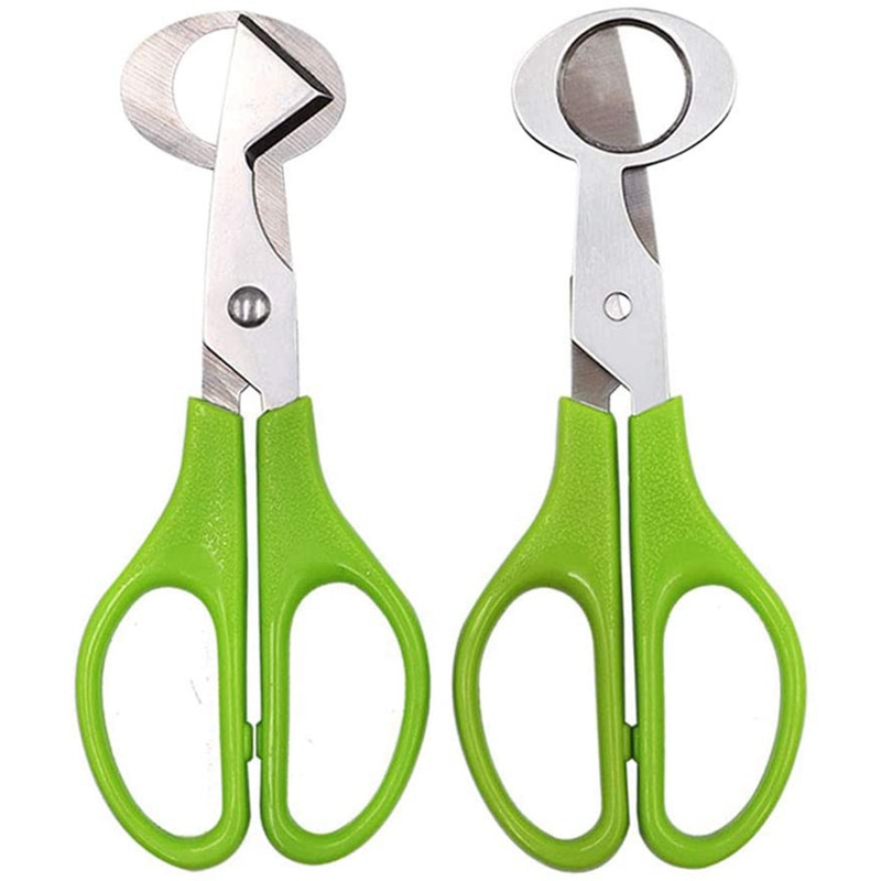 Uus 20 tk roostevabast terasest vutimuna lõikuri käärid tuvi lind vutimuna lõikuri avaja kreekeri köögi lõikuri tööriist