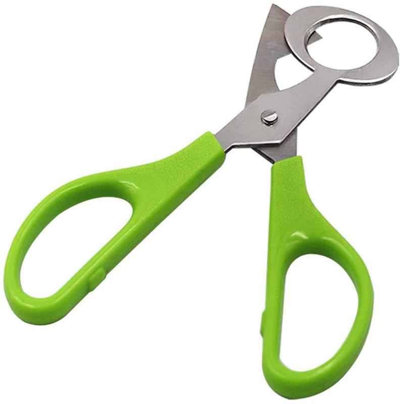 Uus 20 tk roostevabast terasest vutimuna lõikuri käärid tuvi lind vutimuna lõikuri avaja kreekeri köögi lõikuri tööriist