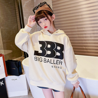 Hanorac sport la modă, cu glugă și inscripții