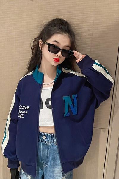 Hanorac pentru copii pentru fete cu fermoar