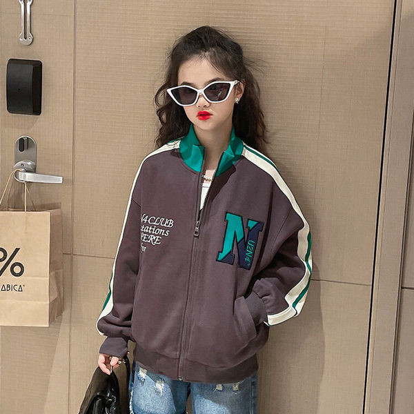 Hanorac pentru copii pentru fete cu fermoar