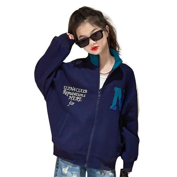 Hanorac pentru copii pentru fete cu fermoar