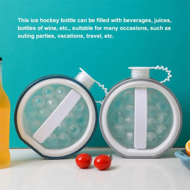 2 az 1-ben jéglabda készítő vízforraló Jégkorong forma Hideg jégtálca Dobozforma Többfunkciós edény otthoni műtárgy nyári konyhai bár eszköz