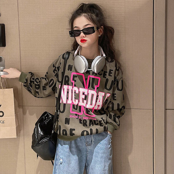 Dječja dukserica za djevojčice - sa natpisom