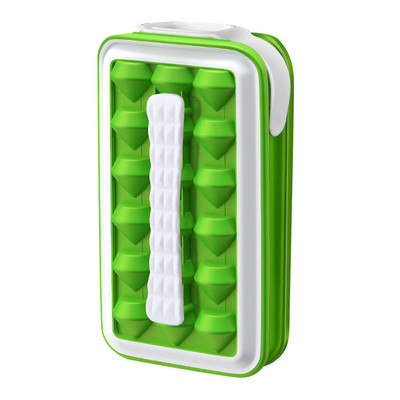 Diamond Ice Ball Maker Tavă pentru cuburi de gheață cu capac pentru cocktail-uri Băuturi răcite Whisky 2 în 1 cub de gheață portabil cu bile de gheață