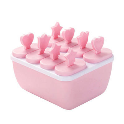 6/8-rakuline jäätisevorm Jäätisevorm Käsitsi valmistatud magustoidu vorm sügavkülmikule puuviljajääkuubiku valmistamisel Korduvkasutatavad vormid jäätise jaoks