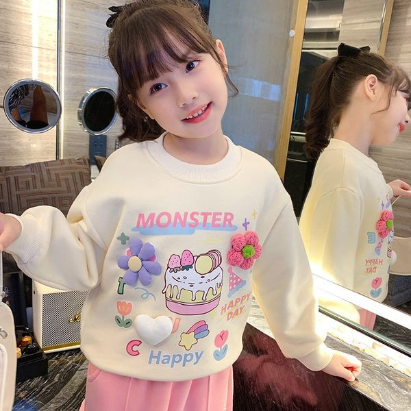 Bluza casual pentru copii cu imprimeu colorat pentru fete