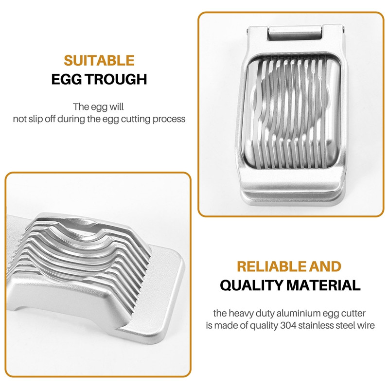 2 dalių kiaušinių pjaustyklė kietai virtų kiaušinių pjaustyklė nerūdijančio plieno vielinė kiaušinių pjaustyklė Kiaušinių pjaustyklė, skirta braškių minkštiems vaisiams
