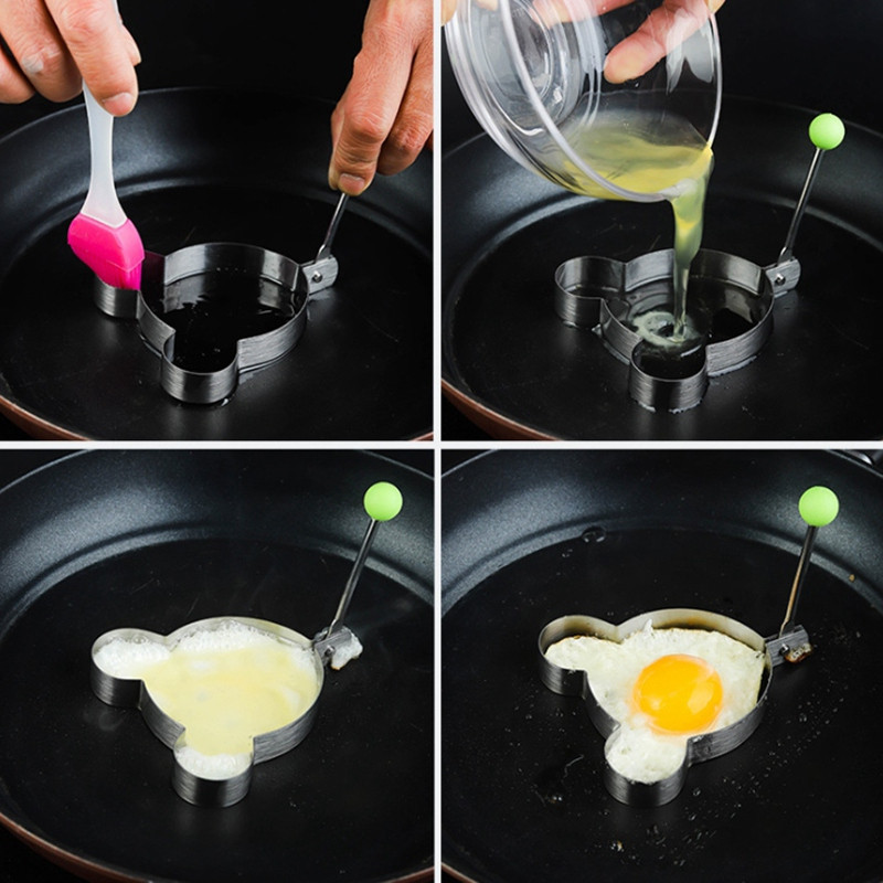 Uued praemunavormid, käepidemega pannkoogivormimasin lastele, nakkumatu vorm grillpannile, 5 tk