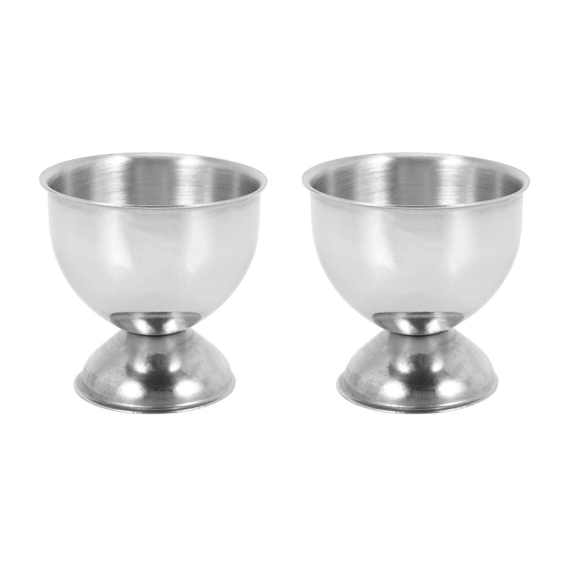 Cupă pentru ouă, tavă pentru ouă, din oțel inoxidabil, suport pentru pahare de ou fierte moale, lavabil pentru spălat vase (4 pachete)