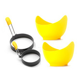 Set de inele pentru ouă Omletă pentru mic dejun, inel rotund pentru tigaie cu ouă, omletă antiaderență pentru forme pentru mic dejun, clătite de plăcintă liberă