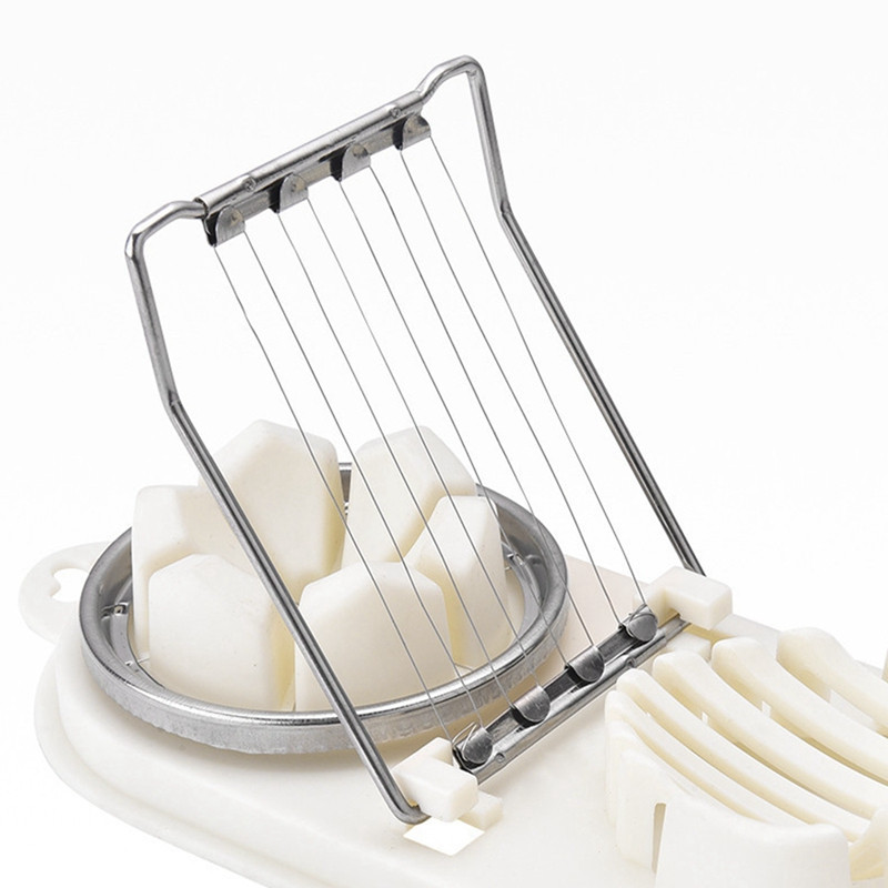 Tăiător de ouă multifuncțional Tăiător de ouă Sectioner Cutter Mold în formă de floare Prânz Tăiător de carne Gadgets de bucătărie Instrumente